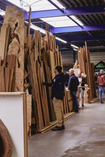 HuisHoutBeurs 2023 - Houtexclusief Waddinxveen, Exclusief hout uit voorraad leverbaar