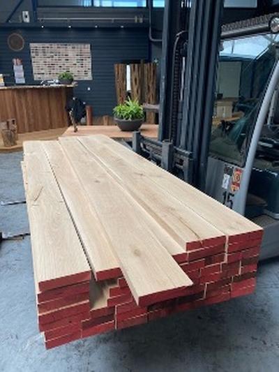 NIEUW BINNEN, EIKEN PLANKEN 40 MM DIK - Houtexclusief Waddinxveen, Exclusief hout uit voorraad leverbaar